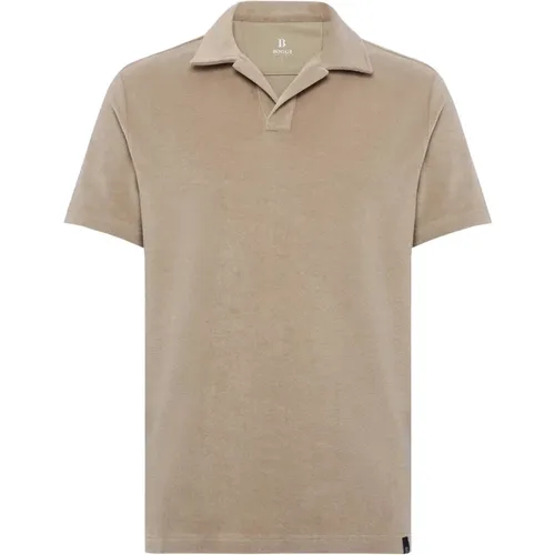 Baumwoll-/Nylon-Poloshirt , Herren, Größe: L - Boggi Milano - Modalova