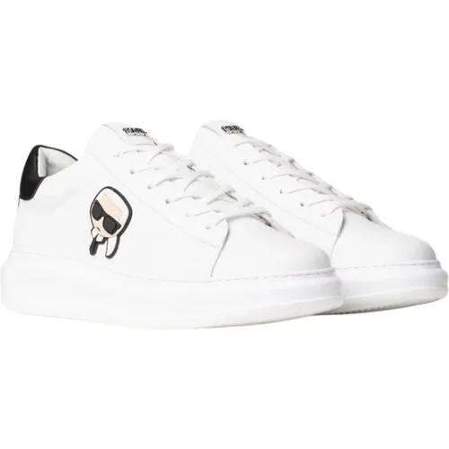 Leather Sneakers , male, Sizes: 10 UK, 11 UK - Karl Lagerfeld - Modalova