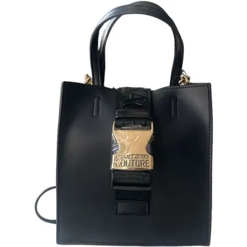 Schwarze Handtasche mit verstellbarem Riemen - Versace Jeans Couture - Modalova