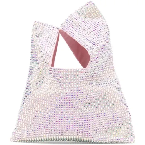 Crystal Twill Weave Handbag , female, Sizes: ONE SIZE - Giuseppe Di Morabito - Modalova