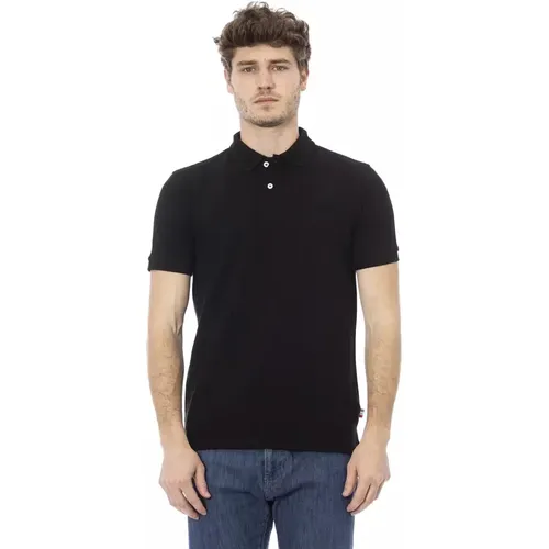 Trend Schwarzes Baumwoll-Poloshirt , Herren, Größe: M - Baldinini - Modalova