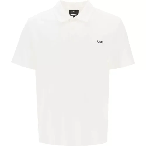 Polo Shirt mit Logo-Stickerei , Herren, Größe: S - A.p.c. - Modalova