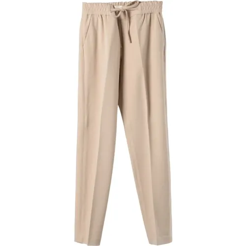 Elegant Jersey Fleece Jog Pants , female, Sizes: 2XS, L, S - Circolo 1901 - Modalova