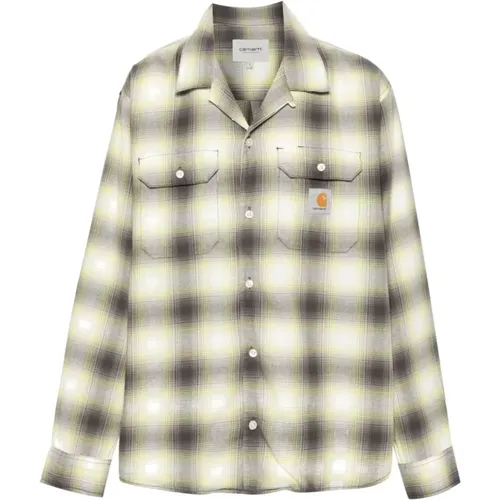 Check Pattern Camp Collar Shirt , male, Sizes: L - Carhartt WIP - Modalova