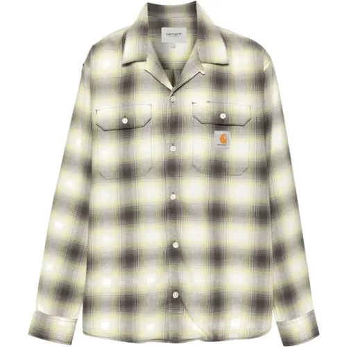 Check Pattern Camp Collar Shirt , male, Sizes: M, L, XL - Carhartt WIP - Modalova
