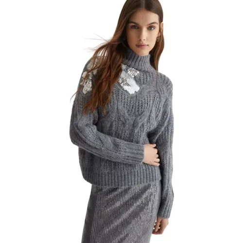 Paillettenpullover - Array - Groß , Damen, Größe: XS - Liu Jo - Modalova