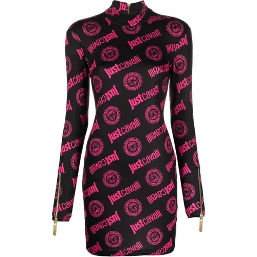 Long Sleeve Mini Dress , female, Sizes: XS - Just Cavalli - Modalova