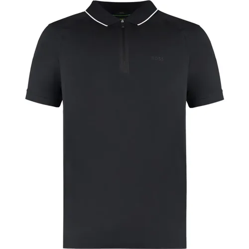Stretch cotton short sleeve polo shirt , male, Sizes: S, XL, M, L - Hugo Boss - Modalova
