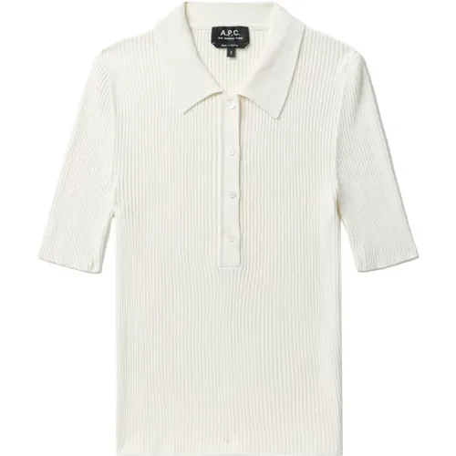 Pima Cotton Polo Shirt , female, Sizes: XS - A.p.c. - Modalova