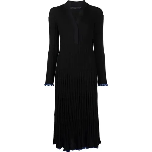 Seiden Kaschmir Schwarzes Midi Kleid - Proenza Schouler - Modalova