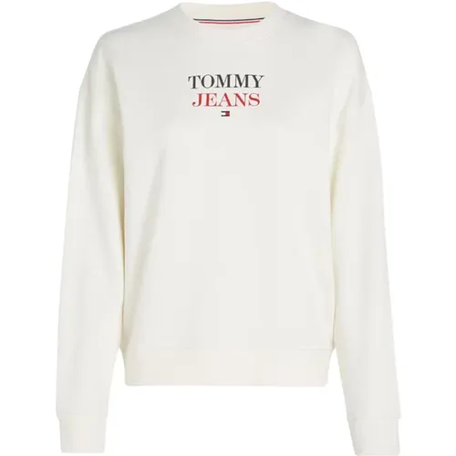 Boxy Essential Sweatshirt , Damen, Größe: M - Tommy Hilfiger - Modalova