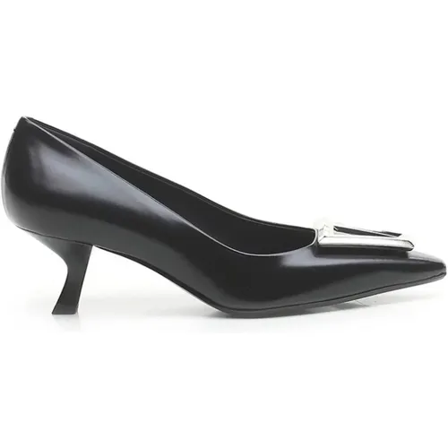 Leather Decolté Heels , female, Sizes: 3 UK, 5 UK, 7 UK, 3 1/2 UK, 5 1/2 UK, 4 1/2 UK, 4 UK, 6 UK - Sergio Levantesi - Modalova