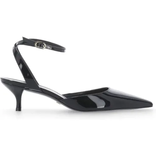 Leather Slingback with Stiletto Heel , female, Sizes: 5 1/2 UK, 4 UK - Stuart Weitzman - Modalova