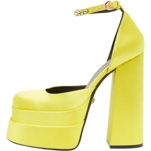 Pre-owned Satin heels , female, Sizes: 7 UK - Versace Pre-owned - Modalova