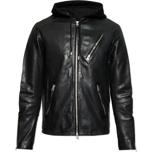 Lederjacke Harwood , Herren, Größe: L - AllSaints - Modalova