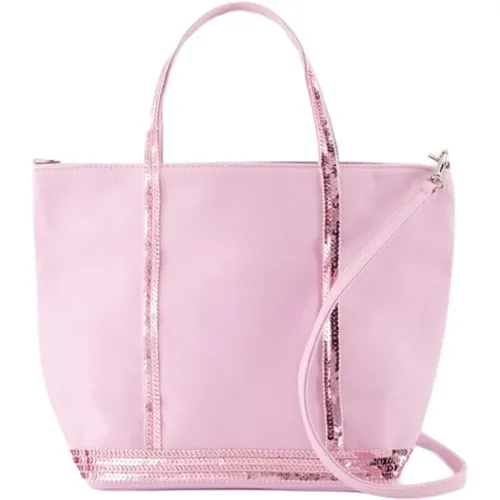 Rosa Baumwoll Shopper Tasche mit Strass - Vanessa Bruno - Modalova