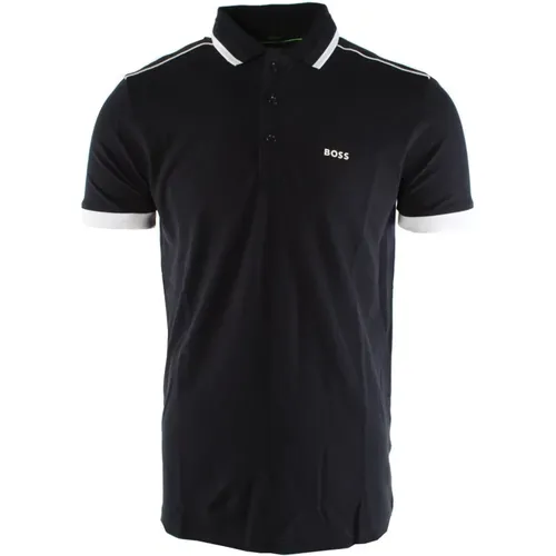 Navy Polo Regular Fit , Herren, Größe: S - Hugo Boss - Modalova