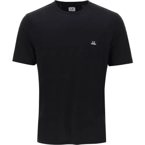 Regular Fit T-Shirt mit Logo-Patch - C.P. Company - Modalova
