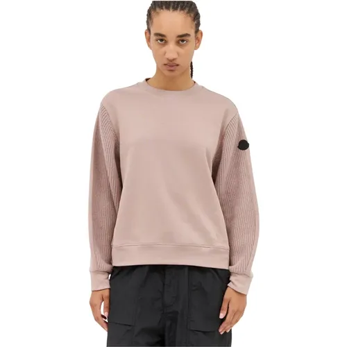 Wollpaneel Crewneck Sweatshirt - Moncler - Modalova