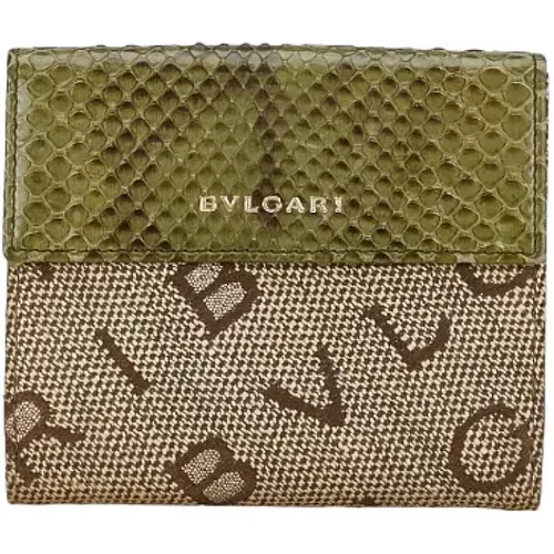 Pre-owned Canvas wallets , female, Sizes: ONE SIZE - Bvlgari Vintage - Modalova