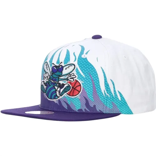 Charlotte Hornets Flache Schirmmütze - Mitchell & Ness - Modalova