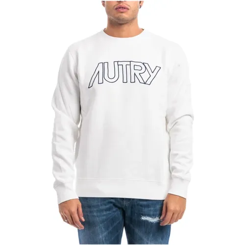 Cotton Crewneck Sweatshirt , male, Sizes: XL - Autry - Modalova