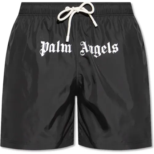 Logo swim shorts , male, Sizes: S, M, XL - Palm Angels - Modalova