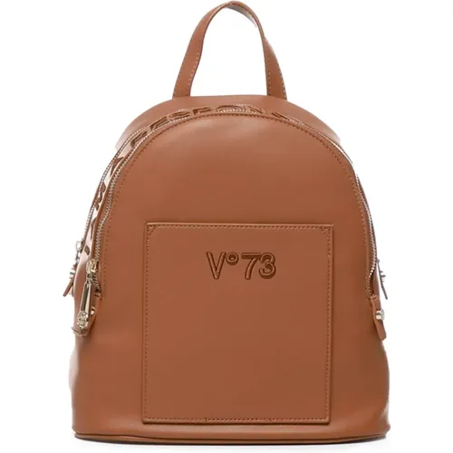 Brandy Bestickte Tasche mit Goldfarbenen Details - V73 - Modalova