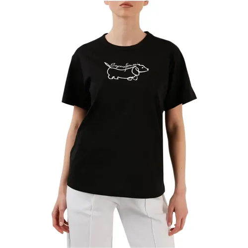 Crew Neck T-Shirt , female, Sizes: M, XS, S, XL, L - Emporio Armani - Modalova