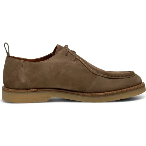 Water-Repellent Suede Wallabee Shoes , male, Sizes: 6 UK, 8 UK, 11 UK, 12 UK, 9 UK, 10 UK, 7 UK - Shoe the Bear - Modalova
