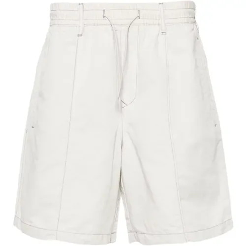 Linen Blend Twill Shorts , male, Sizes: 2XL - Emporio Armani - Modalova