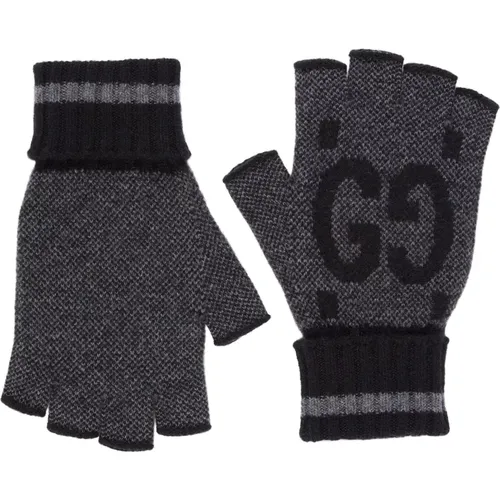 Wollfingerlose Handschuhe , Herren, Größe: 10 IN - Gucci - Modalova