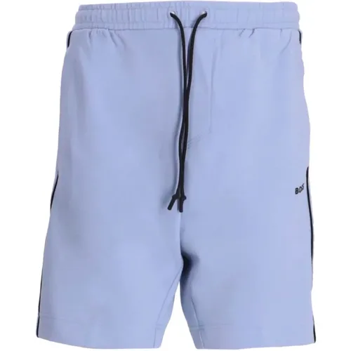 Blaue Casual Shorts 100% Baumwolle , Herren, Größe: M - Hugo Boss - Modalova