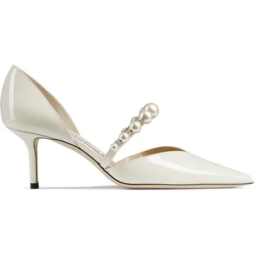 Patent Leather Pumps with Faux-Pearl Embellishment , female, Sizes: 3 UK, 5 UK, 6 UK, 7 UK - Jimmy Choo - Modalova