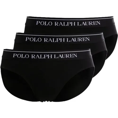 Schwarze Herren Briefs Set Logo Elastisch , Herren, Größe: XL - Ralph Lauren - Modalova