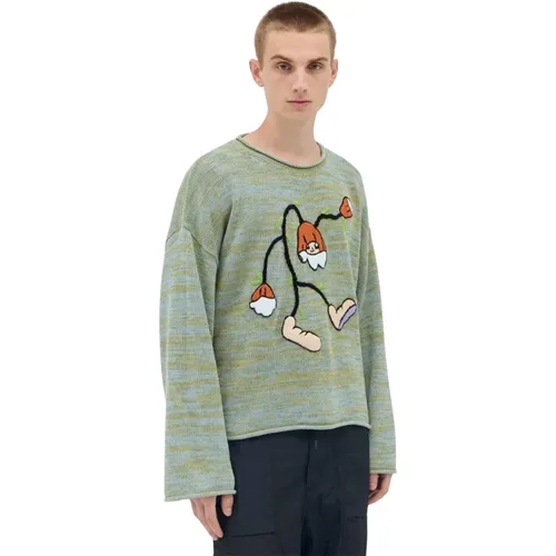 Marled Knit Sweater , male, Sizes: M, L, XL, S - Brain Dead - Modalova