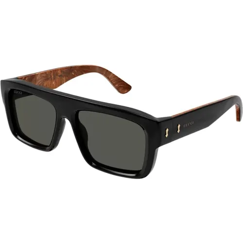 Riveted Square Sunglasses , male, Sizes: ONE SIZE - Gucci - Modalova