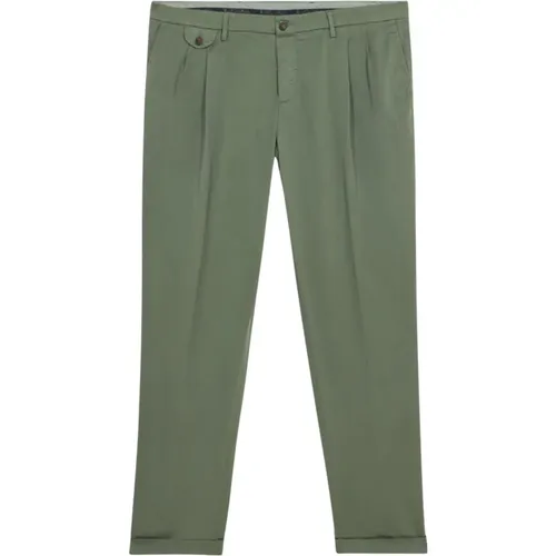 Militärische Regular Fit Doppelfalten Baumwoll-Chinos,Khaki Regular Fit Double Pleat Baumwoll-Chinos,Marineblaue Regular Fit Doppelfalten-Baumwoll-Ch - Brooks Brothers - Modalova