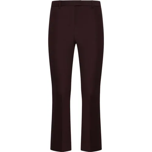 Burgunder Stretch Baumwollhose - Max Mara - Modalova