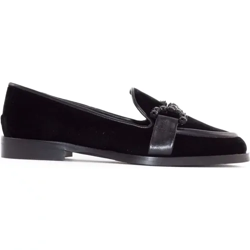 Velvet Gemstone Loafer Shoes , female, Sizes: 7 UK - Roberto Festa - Modalova