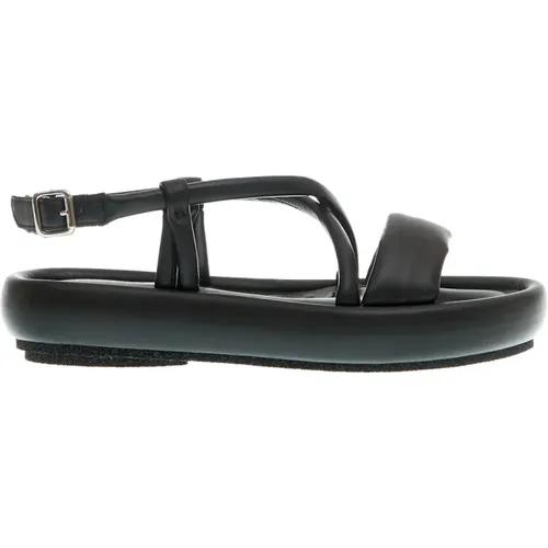 Low wedge leather sandal , female, Sizes: 7 UK, 5 UK, 4 UK - Patrizia Bonfanti - Modalova