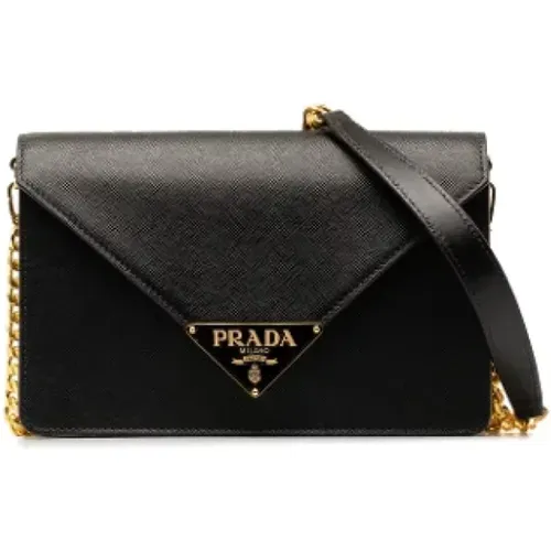 Pre-owned Leather prada-bags , female, Sizes: ONE SIZE - Prada Vintage - Modalova