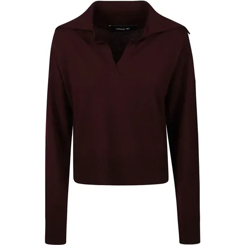 Stylischer Polo Neck Sweater - Federica Tosi - Modalova