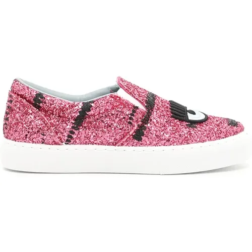 Slip-On Sneakers , female, Sizes: 7 UK, 6 UK - Chiara Ferragni Collection - Modalova