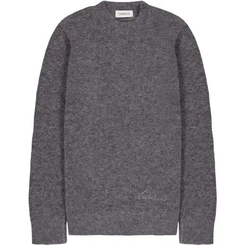 Alpaca Crewneck Sweater , Herren, Größe: L - Laneus - Modalova