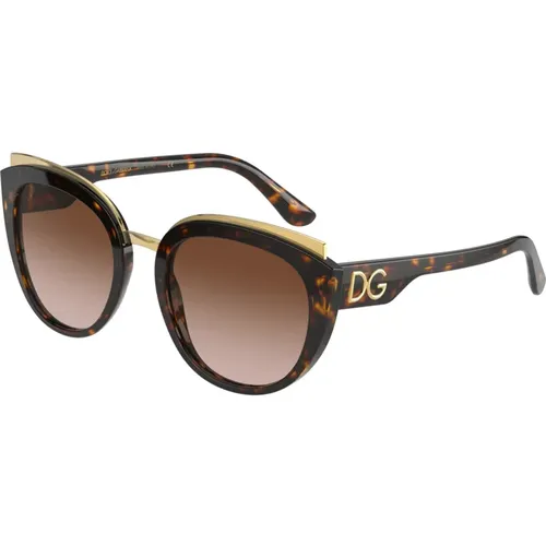 Sunglasses Print Family DG 4383 , female, Sizes: 54 MM - Dolce & Gabbana - Modalova