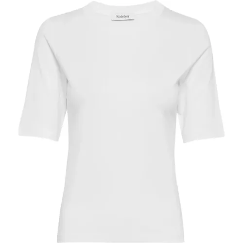 Umweltfreundliches Weißes T-Shirt , Damen, Größe: S - Rodebjer - Modalova