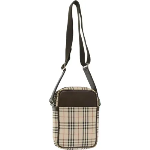 Pre-owned Canvas shoulder-bags , female, Sizes: ONE SIZE - Burberry Vintage - Modalova