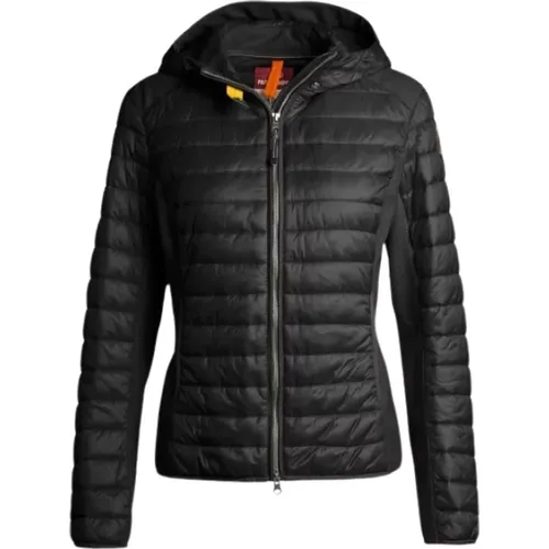 Schwarze technische Jacke mit Mesh-Details , Damen, Größe: S - Parajumpers - Modalova