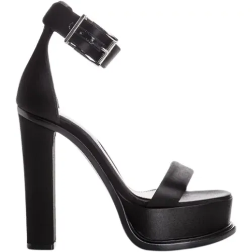 Crystal Shard Platform Sandals , female, Sizes: 3 UK - alexander mcqueen - Modalova